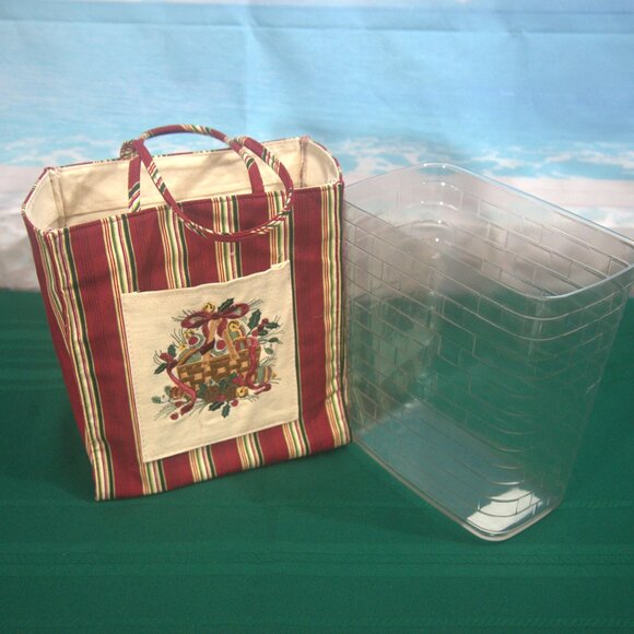 Longaberger 2005 Holiday Stripe Gift / Tote Bag - Picture 3 of 4